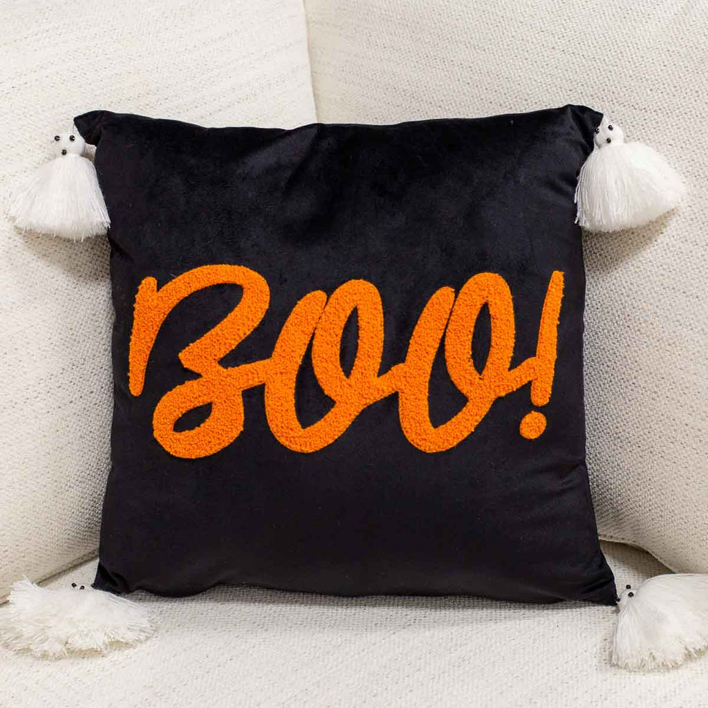 Boo Ghost Tassel Pillow - Monogram Market