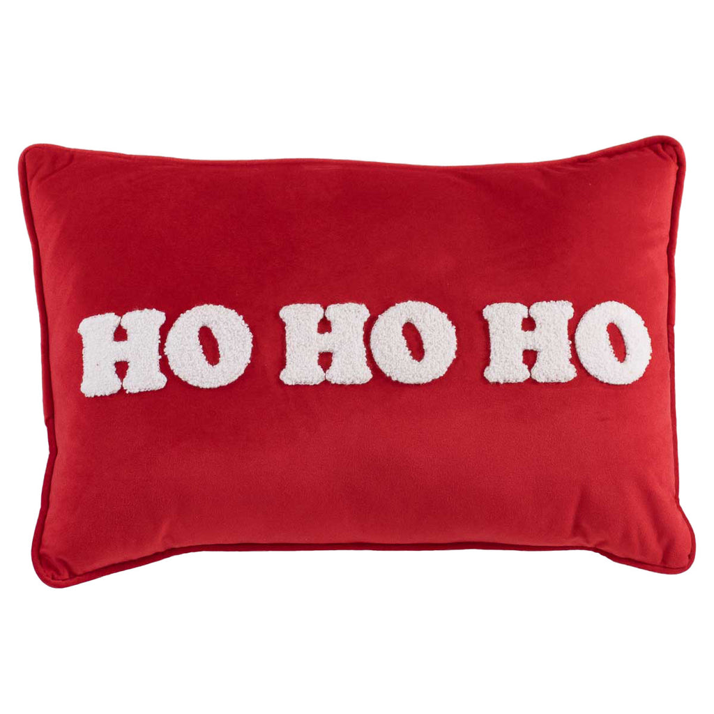 HoHoHo Embroidered Pillow, 20" - Monogram Market