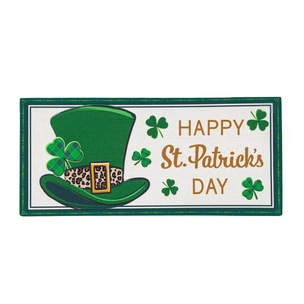 St. Patrick's Day Top Hat Sassafras Switch Mat - Monogram Market