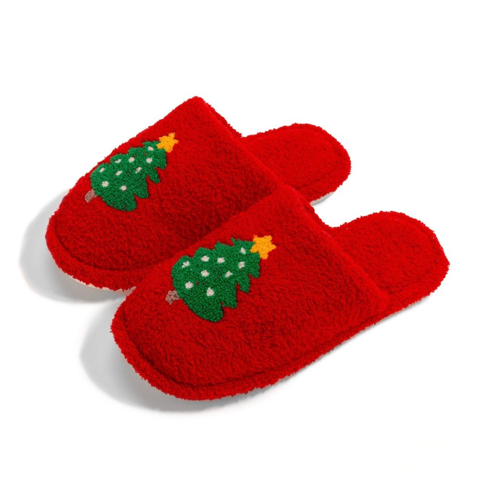 Holiday Slippers - Christmas Trees - Monogram Market