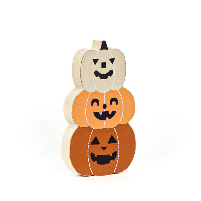 Adams & Co. - Reversible Fall & Halloween Pumpkin Stack - Monogram Market