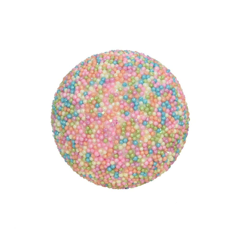 Candy Glitter Dot Ball Ornament, 4" - Monogram Market