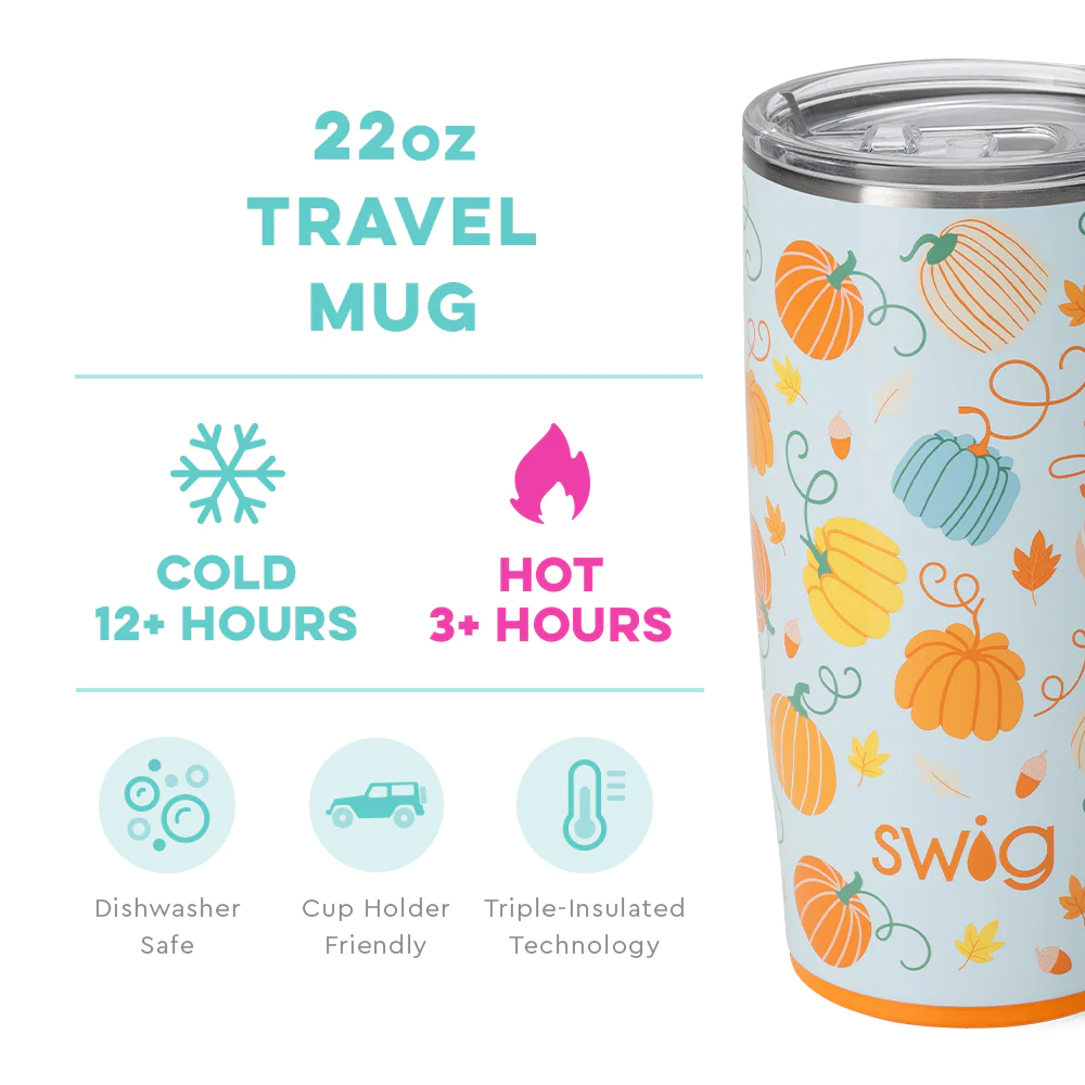SWIG - 22oz Travel Mug, Pumpkin Spice - Monogram Market