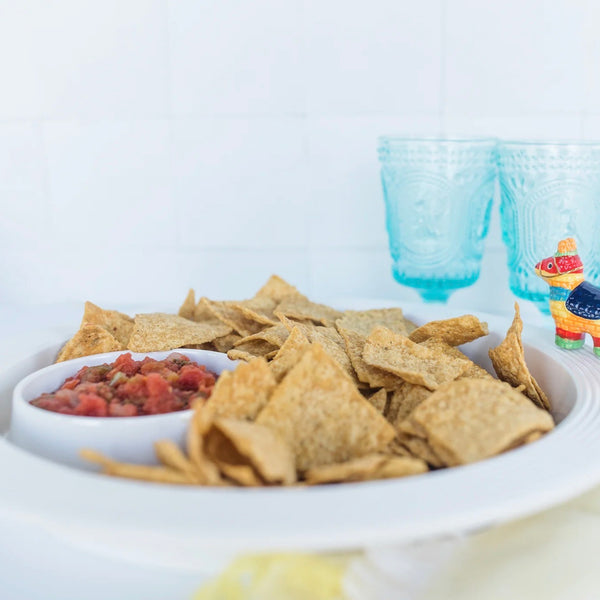 Nora Fleming Pinstripes Melamine Chip and Dip Server main image 1