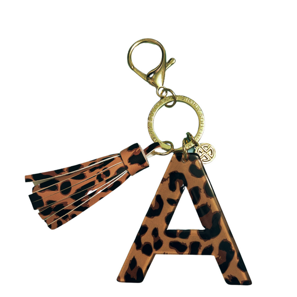 Simply Southern Initial Keychains (Leopard & Sunflowers)