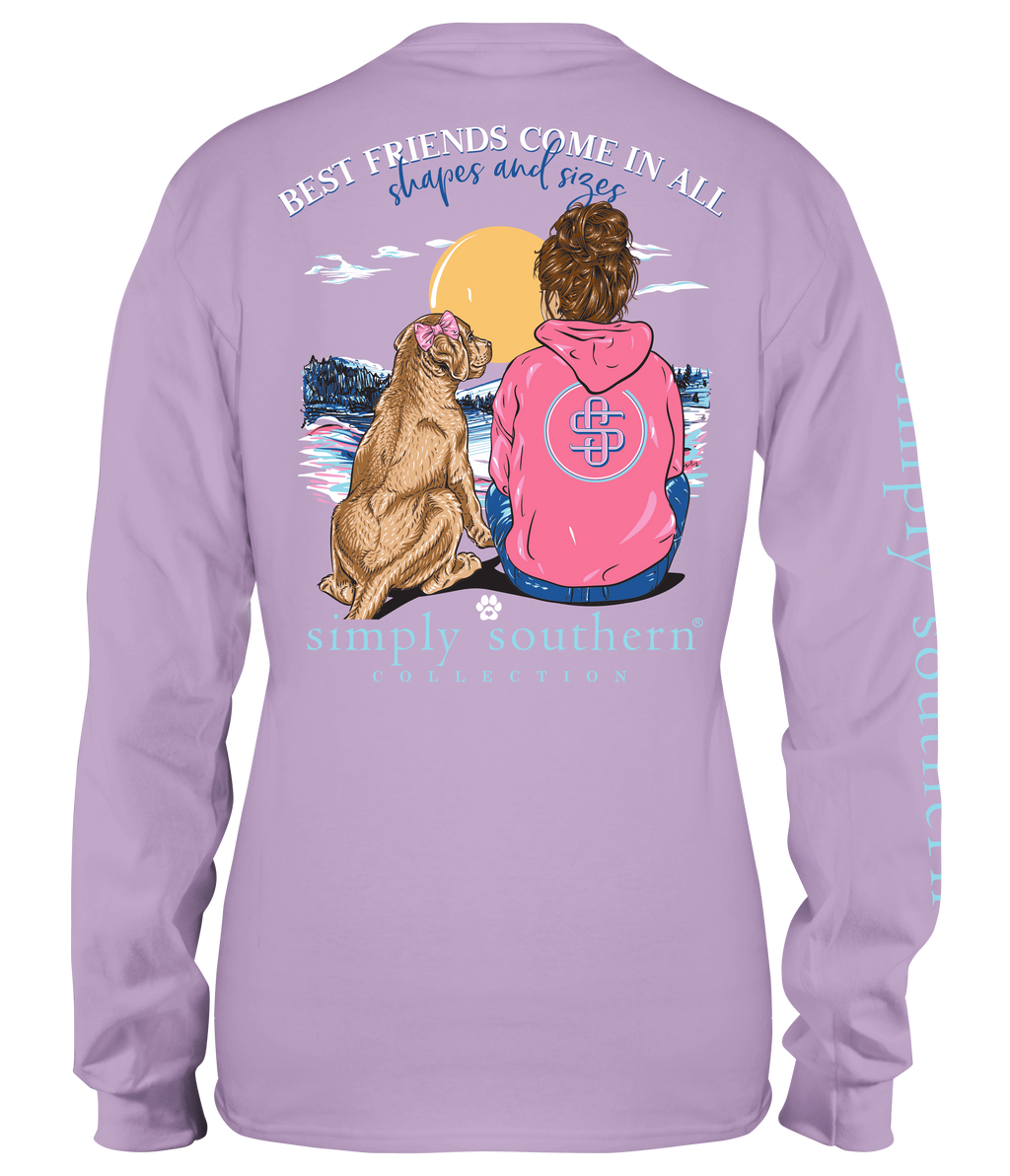Simply Southern YOUTH, Long Sleeve Tee - BEST FRIENDS - Monogram Market
