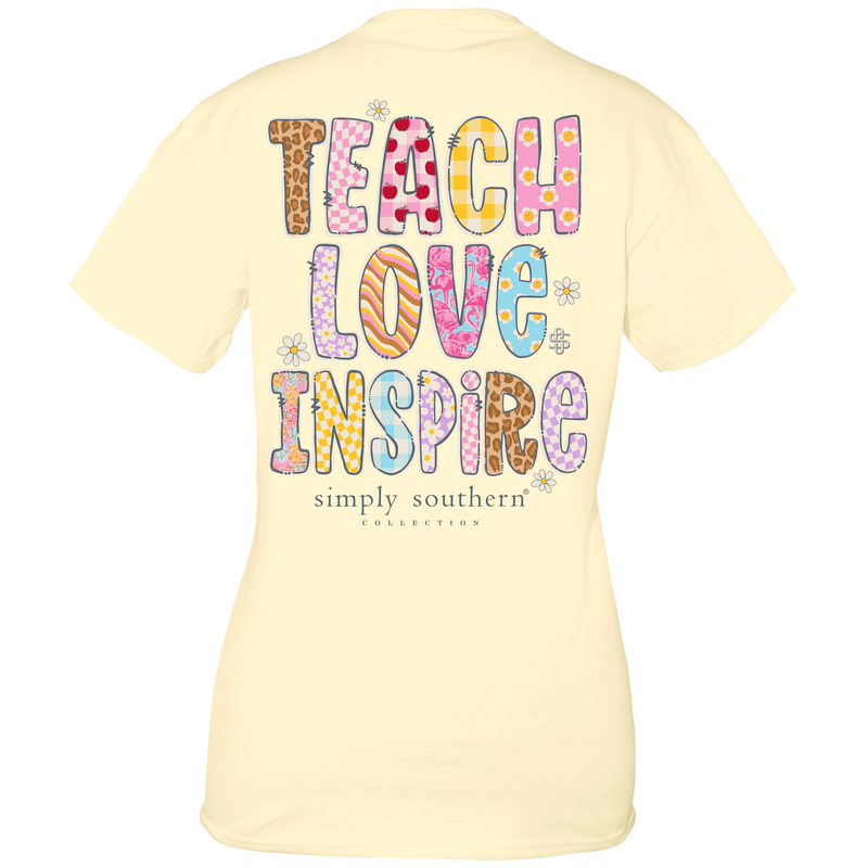 Simply Southern, Short Sleeve Tee - TEACH, LOVE, INSPIRE - Monogram Market