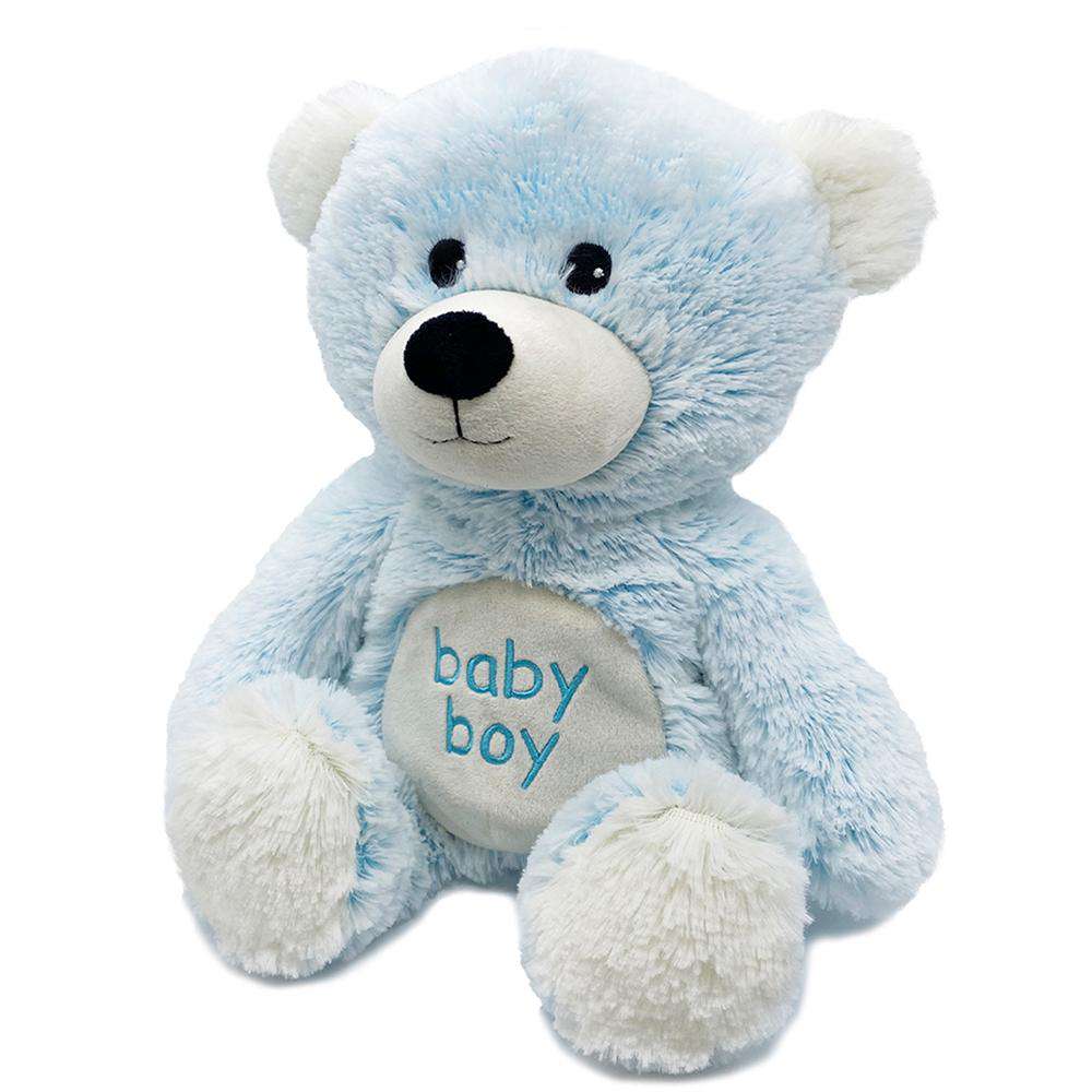 Warmies® Blue Baby Boy Bear - Monogram Market