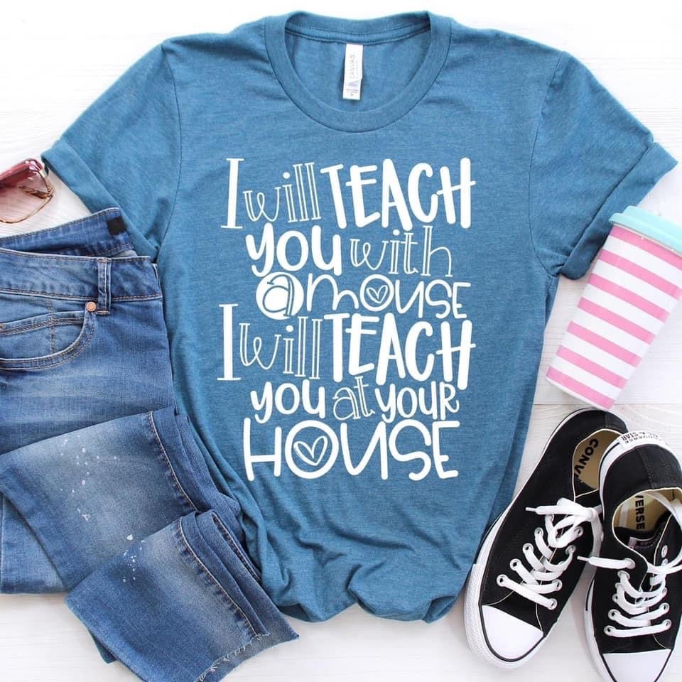 Teach You With A Mouse, printed tee - Monogram Market