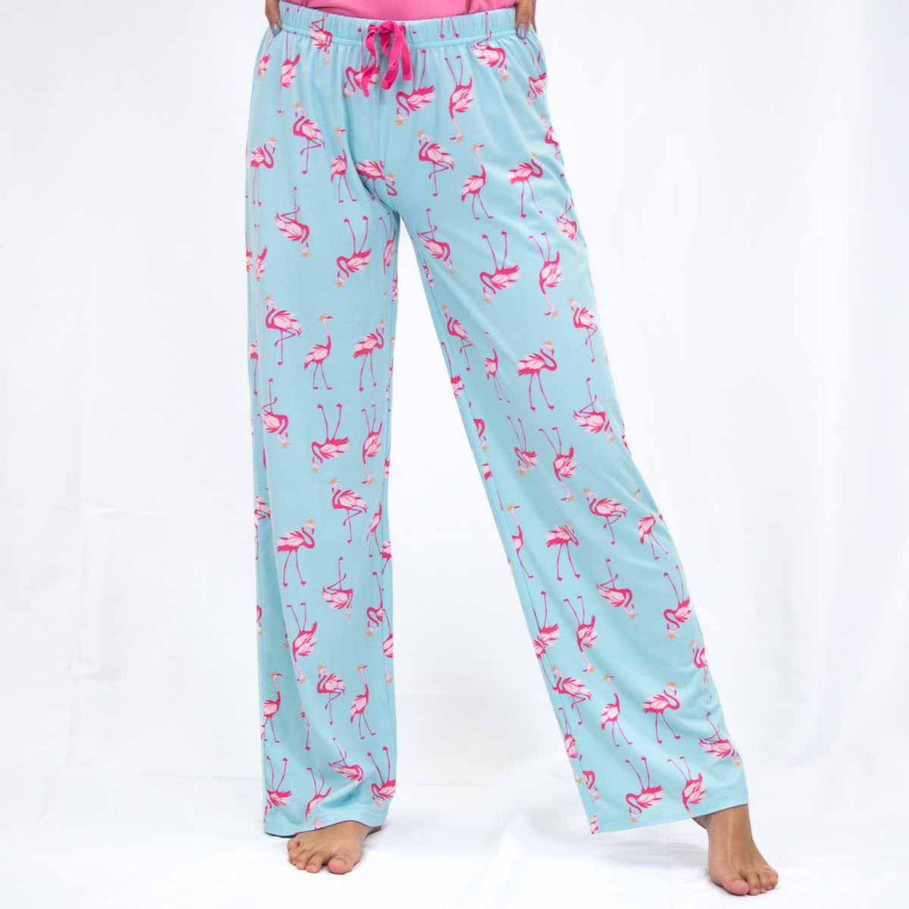 Pink Flamingo (Flamingle) Sleep Pants - Monogram Market