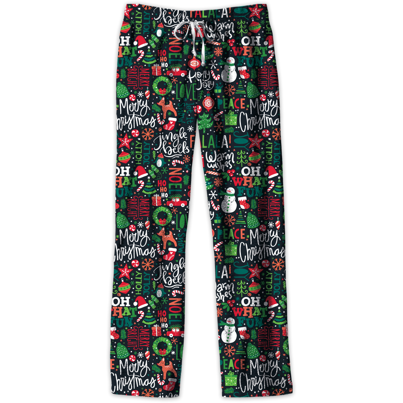Southern Couture Lounge Pants, Christmas Wrapping Paper - Monogram Market