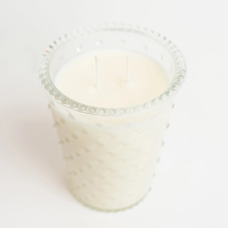 Sweet Wick Candle Company - Clear Hobnail Vase Candle - Monogram Market
