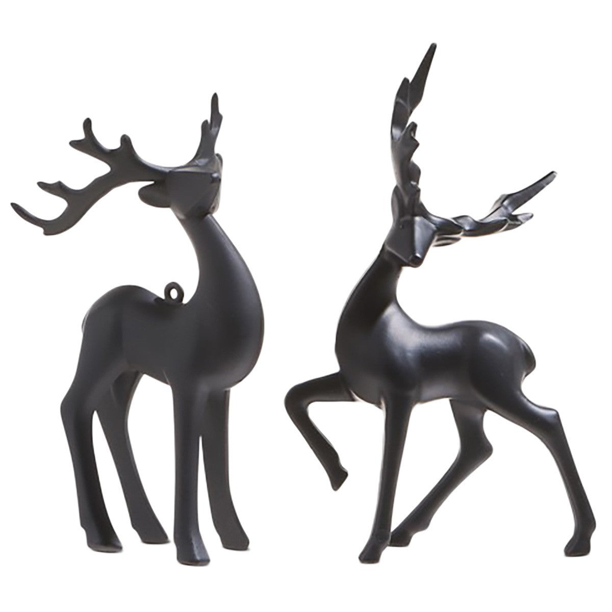 Matte Black Reindeer Ornament - Thumbnail 2