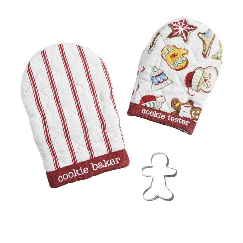 Mud Pie Christmas Oven Mitt Set