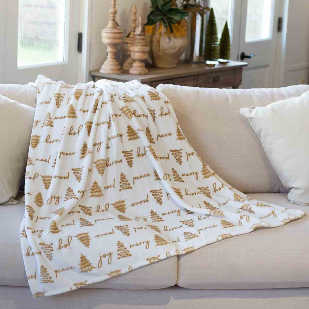 Christmas Tidings Throw Blanket