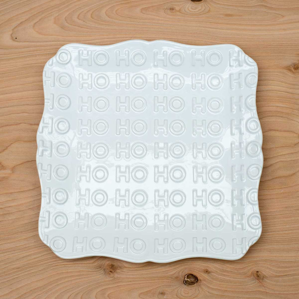 HoHoHo Embossed Platter, 11.5" - Monogram Market