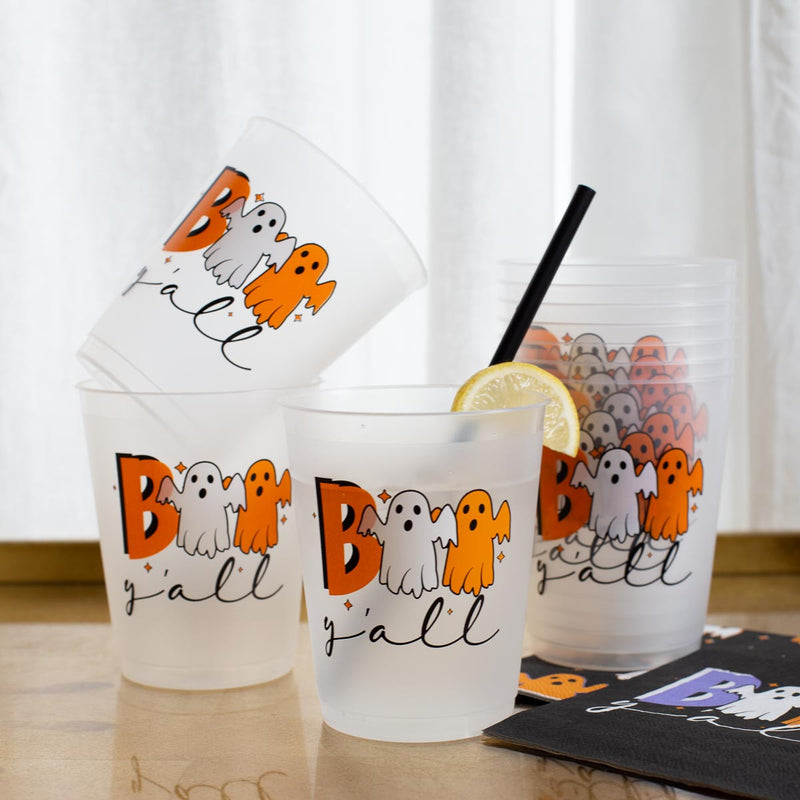 Boo Y'all Halloween Party Cups - Monogram Market