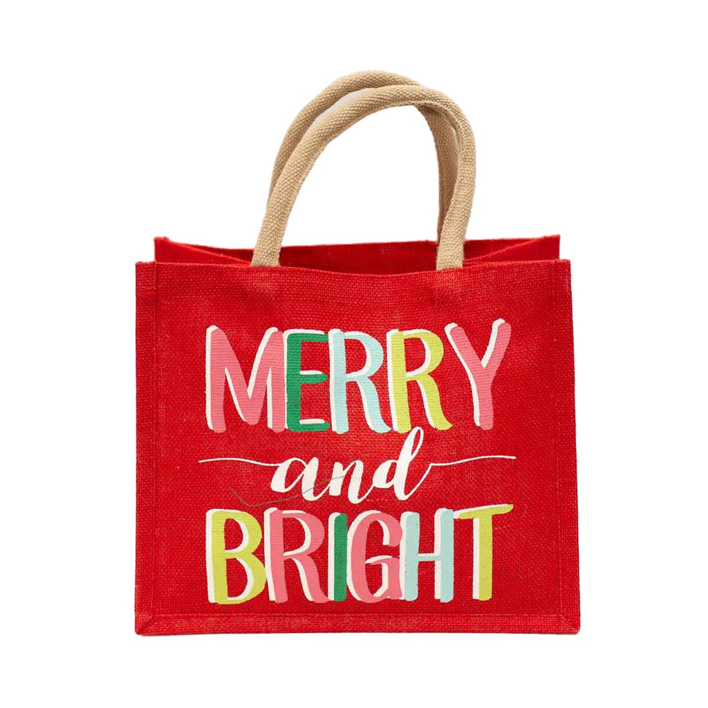 Christmas Gift Tote - MERRY & BRIGHT - Monogram Market