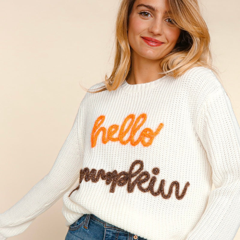 Hello Pumpkin Sweater - Monogram Market