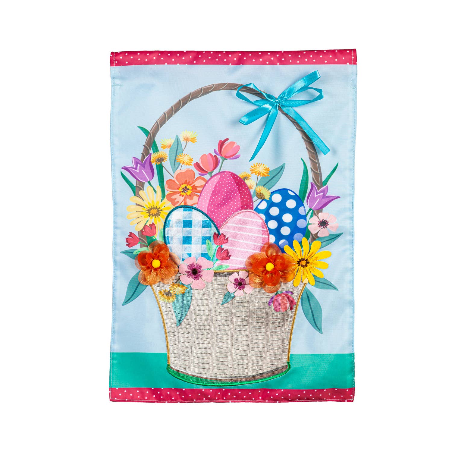Easter Basket Garden Appliqué Flag