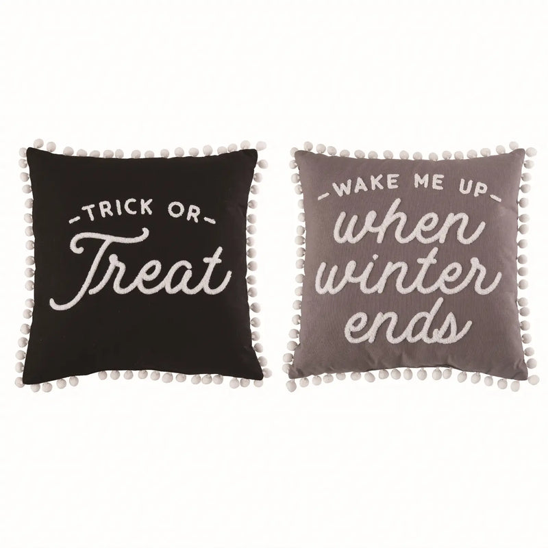 Reversible Halloween & Winter Pillow - Monogram Market