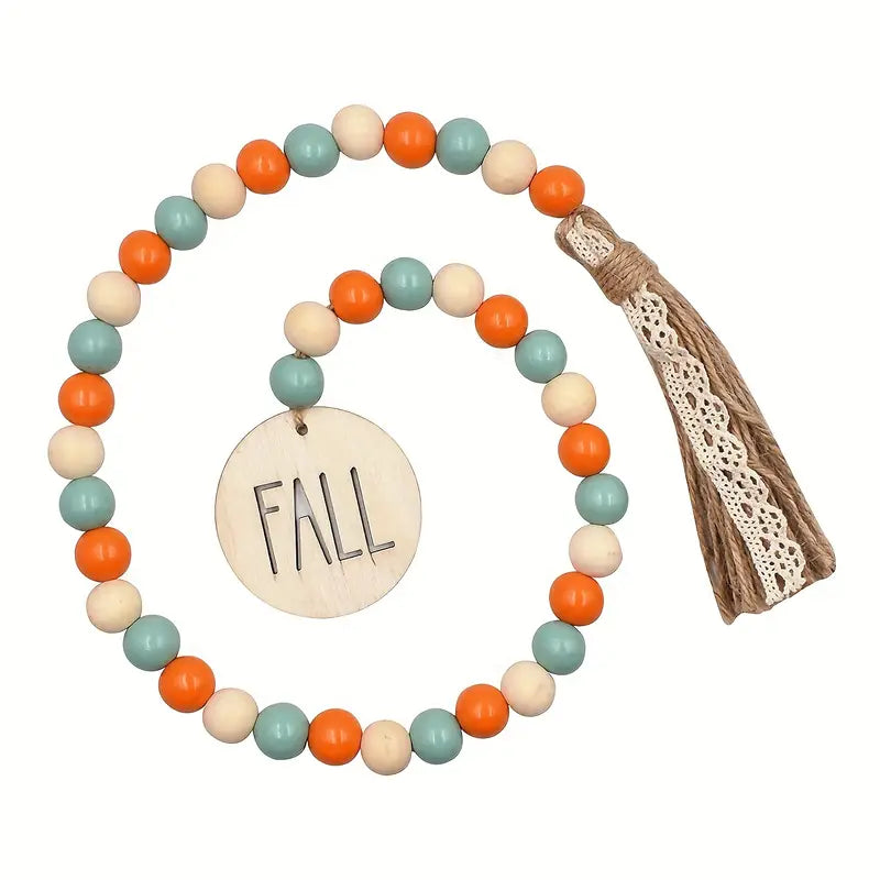 Fall Wood Bead Garland, 29" - Monogram Market