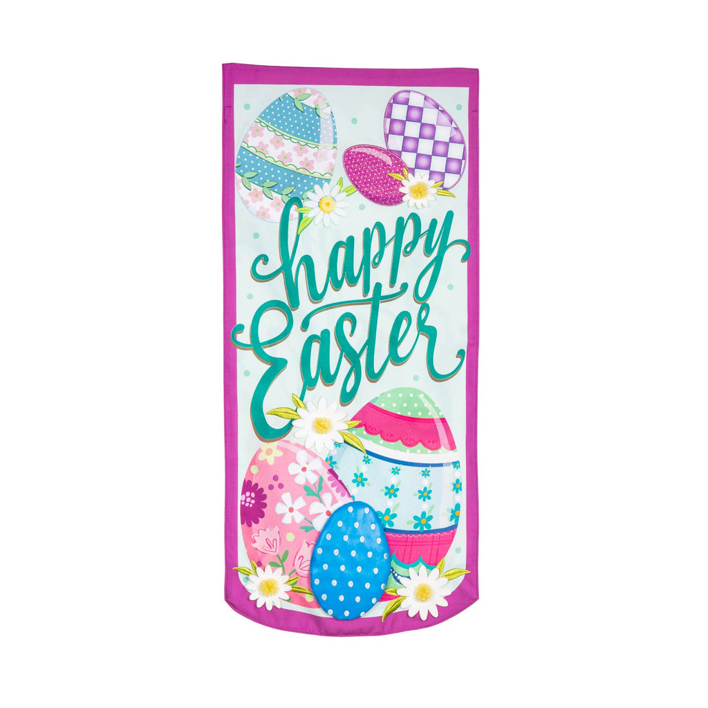 Happy Easter Eggs Everlasting Impression Garden Flag - Monogram Market