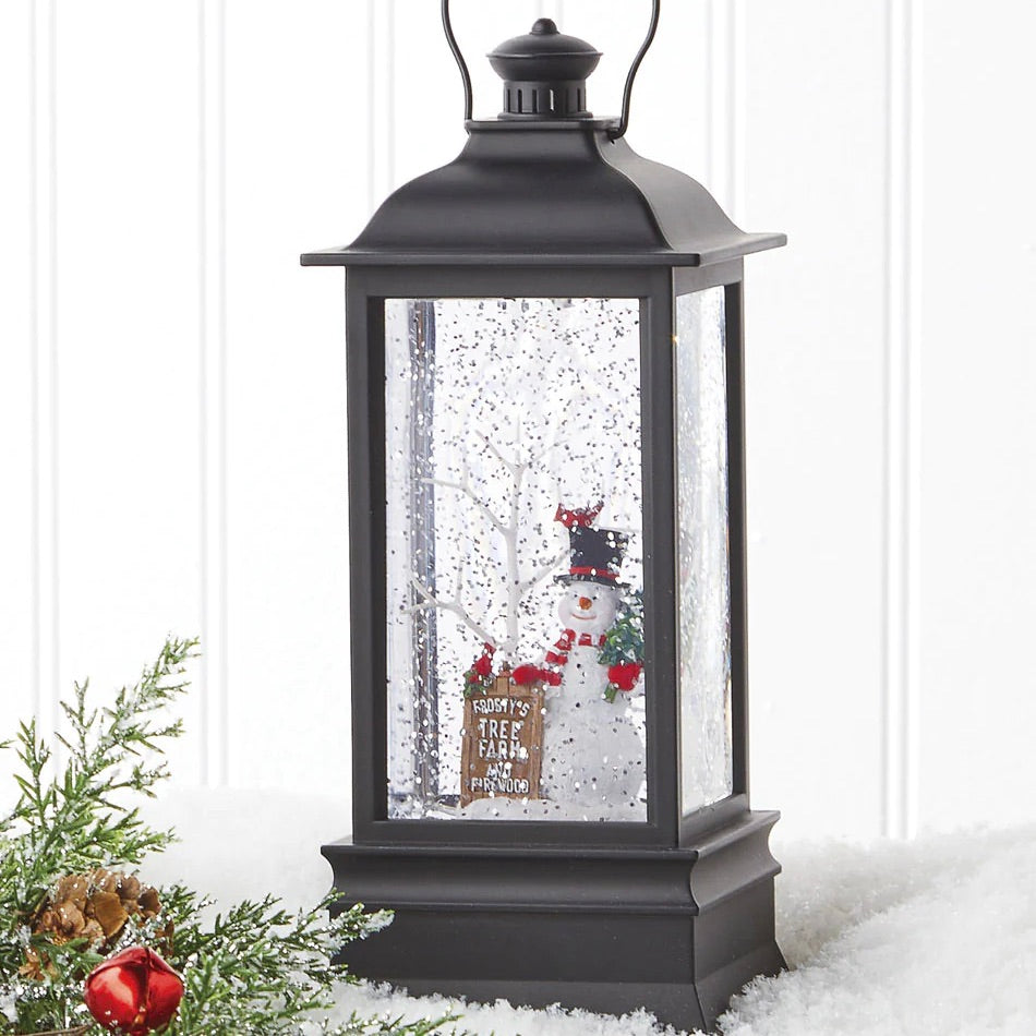 RAZ Frosty's Tree Farm Water Lantern