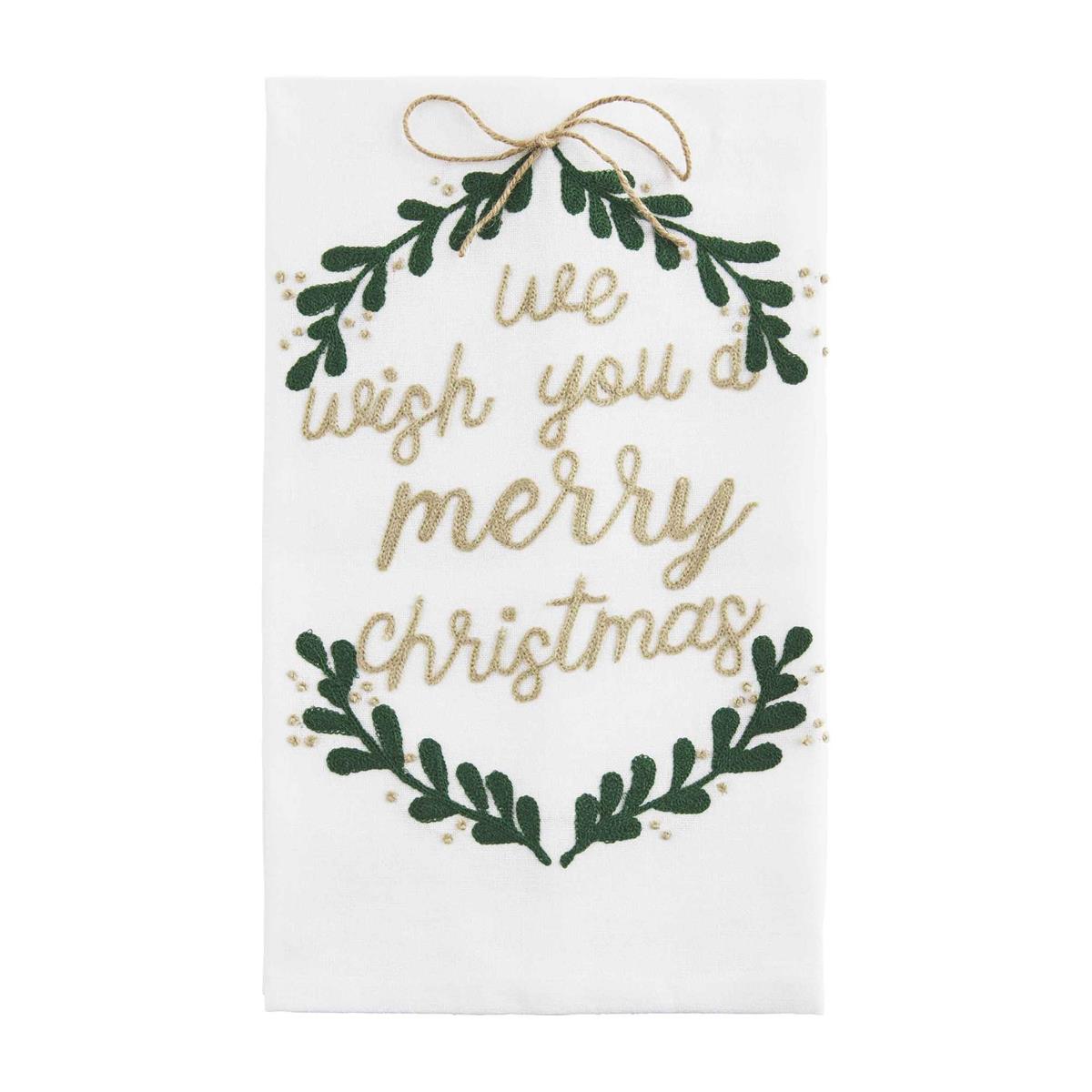 Mud Pie Christmas Greenery Towels - Thumbnail 2