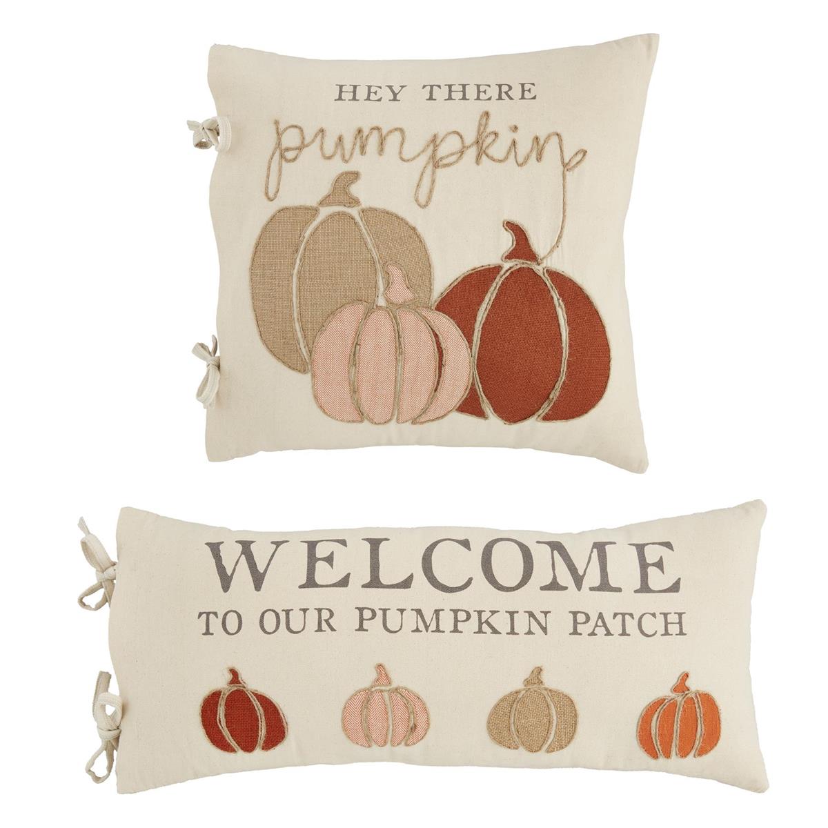 Welcome Pumpkin Patch Throw Pillow - Thumbnail 2