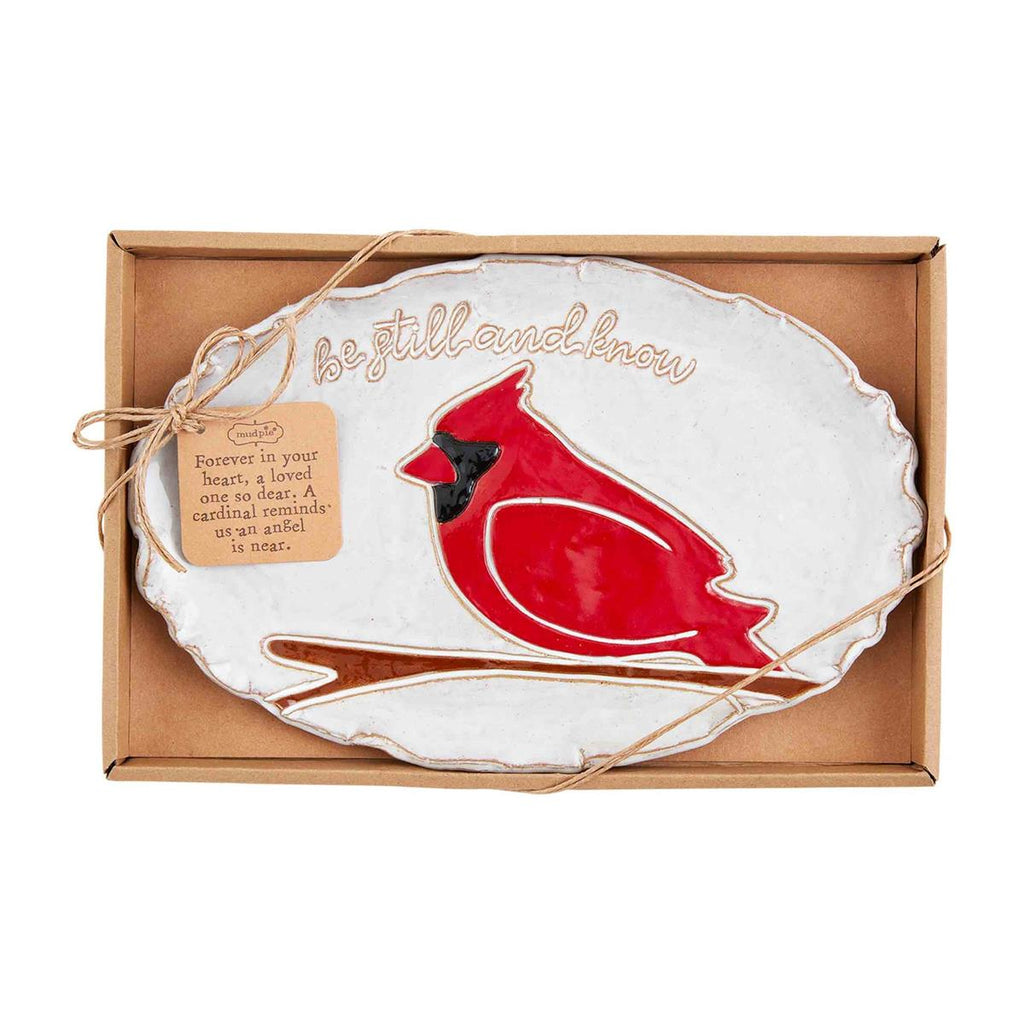 Mud Pie - Cardinal Sentiment Plate - Monogram Market