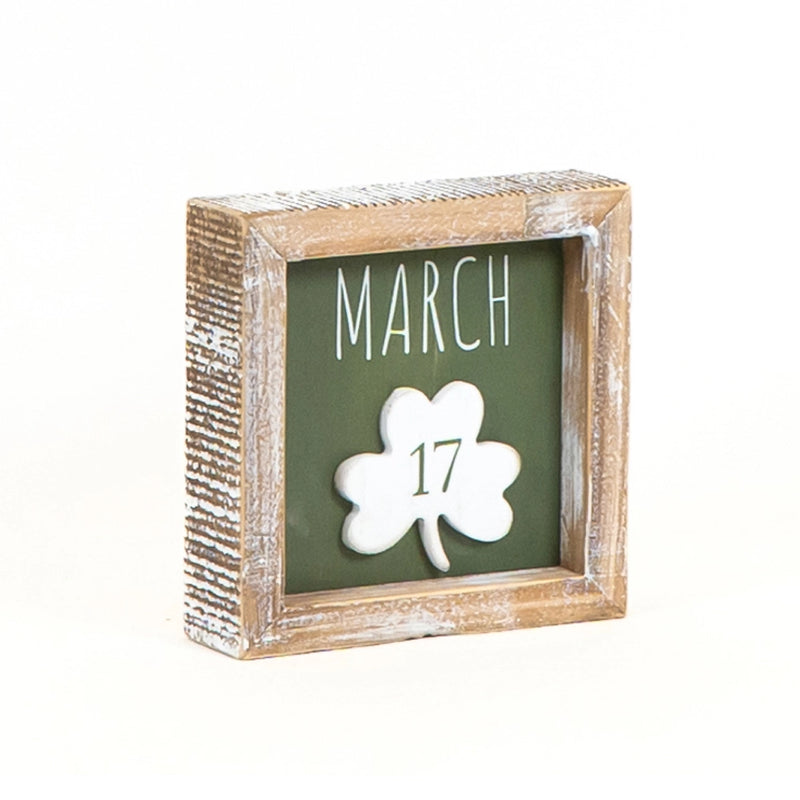 Adams & Co. - Reversible February & March Wood Sign - Monogram Market