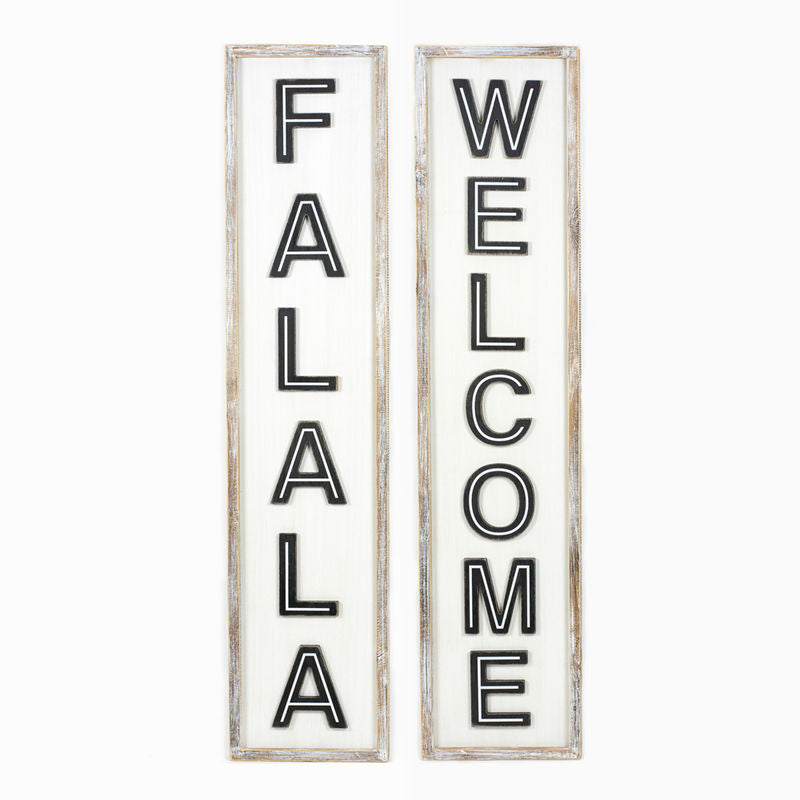 Reversible Porch Board FALALA & WELCOME