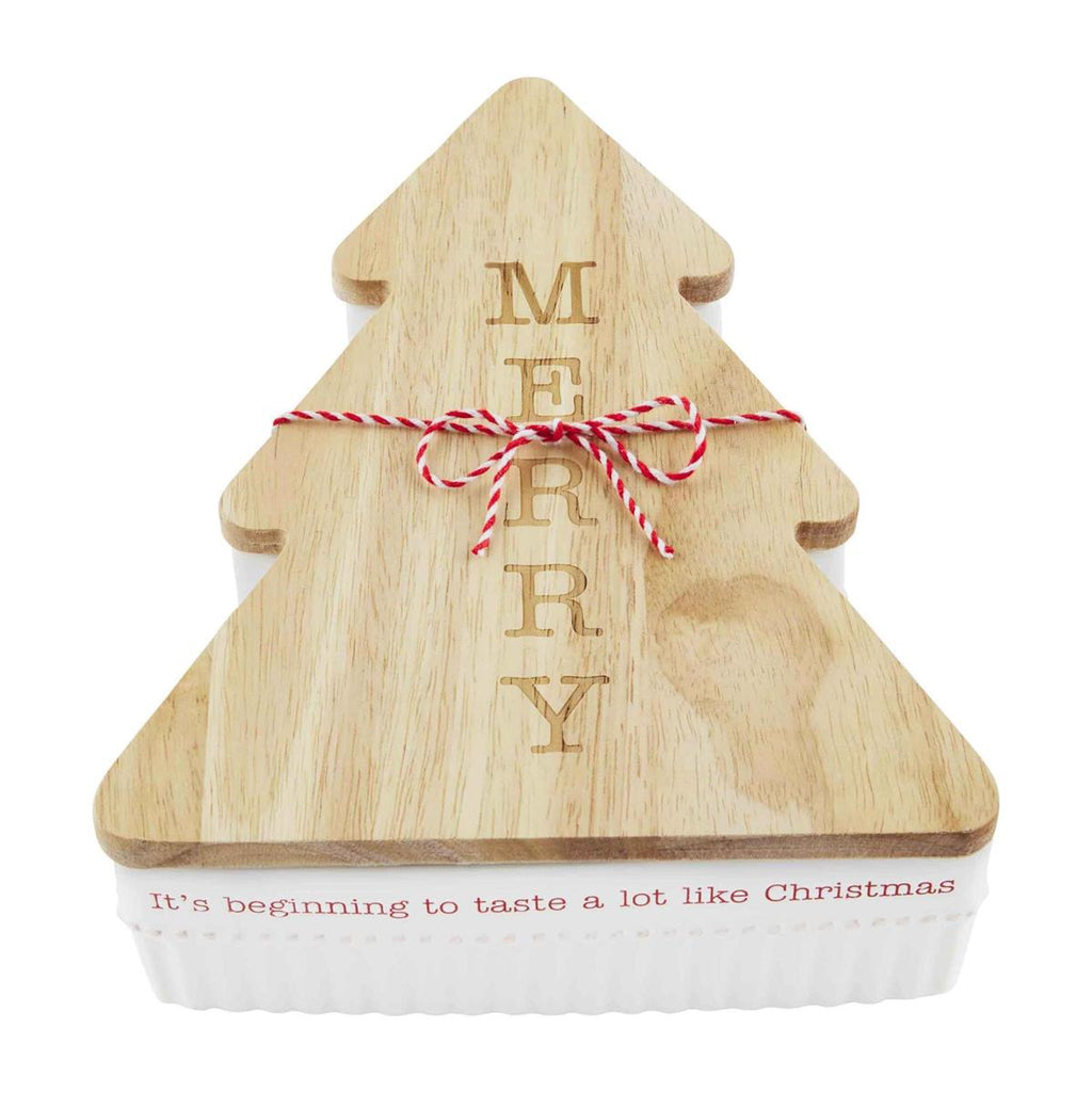Mud Pie - Christmas Tree Baker & Trivet Set - Monogram Market