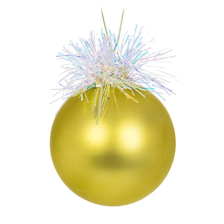 Tinsel Ball Ornaments, 3" - Monogram Market