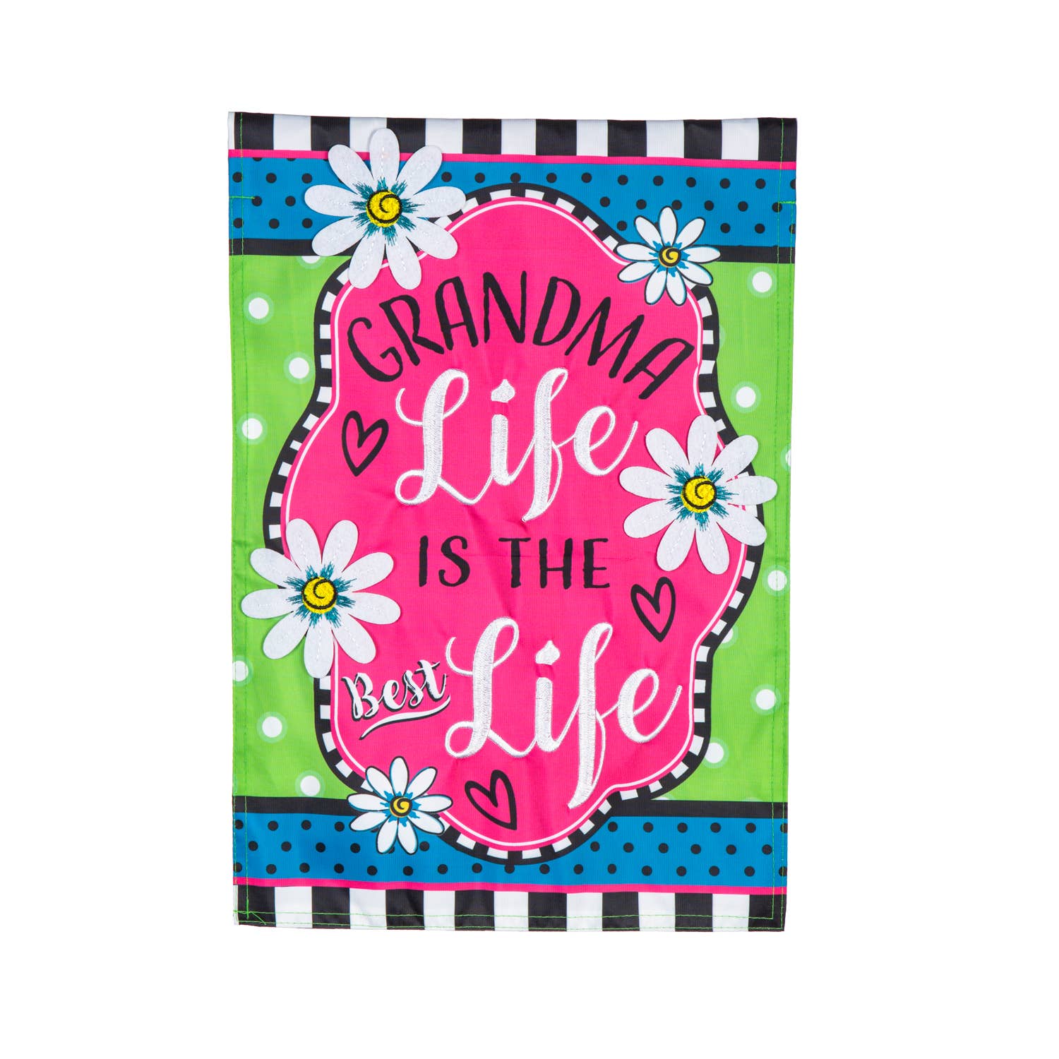 Monogram Market Grandma Life Garden Flag