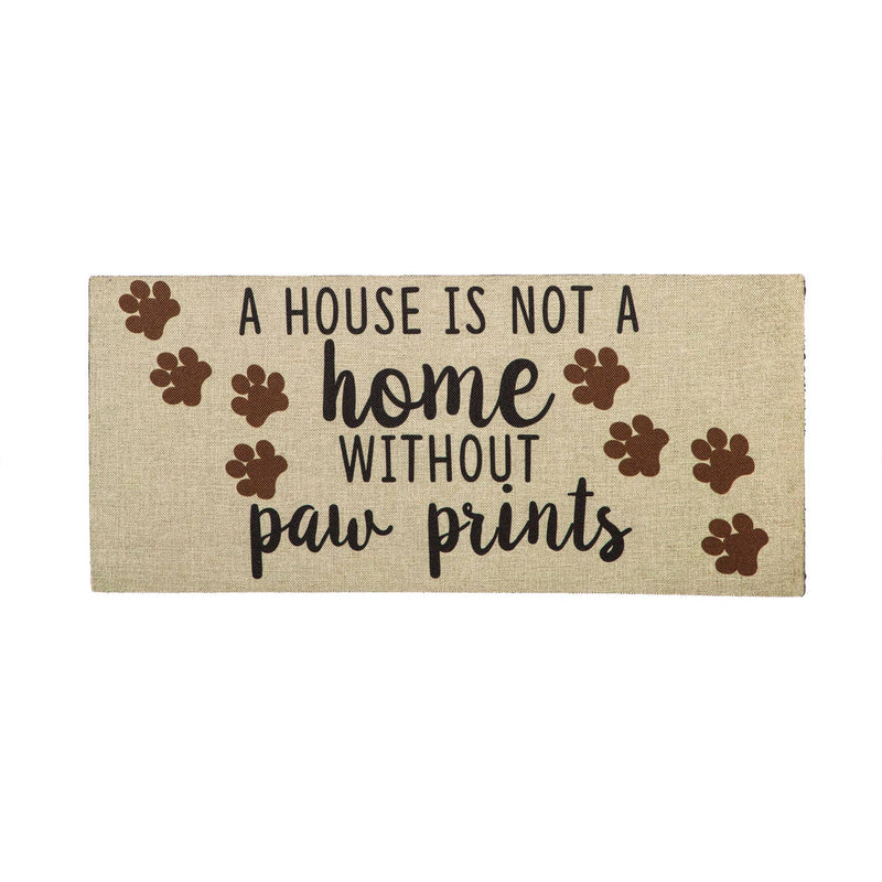 A House is Not a Home Without Paw Prints Sassafras Switch Mat - Monogram Market