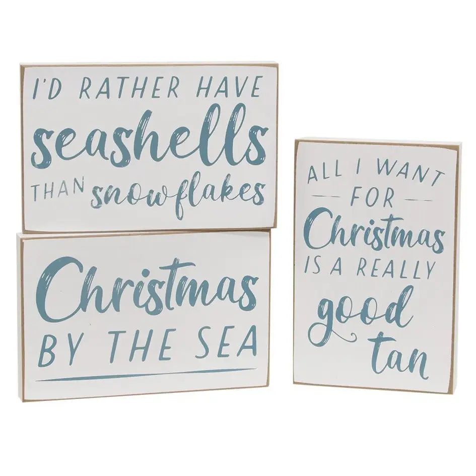 Christmas by the Sea Blocks, 6" - Monogram Market