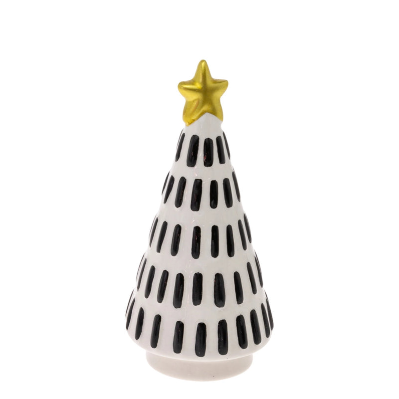 Abstract Black & White Ceramic Tree, Small - Monogram Market