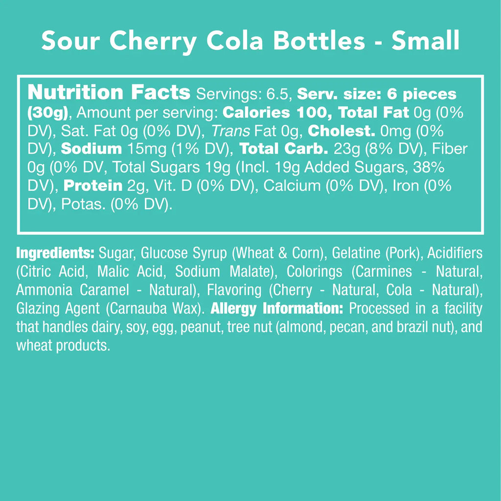 Candy Club - Sour Cherry Cola Bottles - Monogram Market