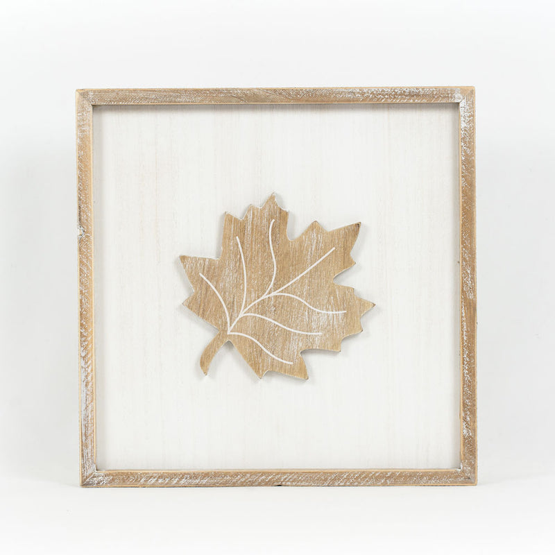 Adams & Co. - Reversible Wood Fall Leaf & 31 October Sign, 14" - Monogram Market