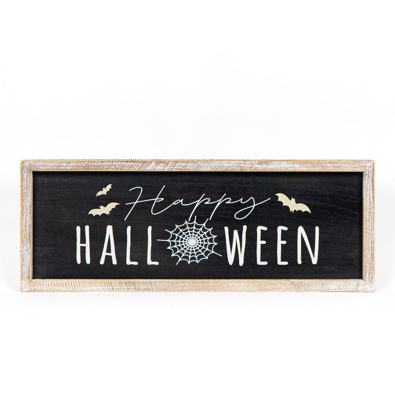 Adams & Co. - Reversible Wood Hello Fall & Happy Halloween Sign, 24" - Monogram Market