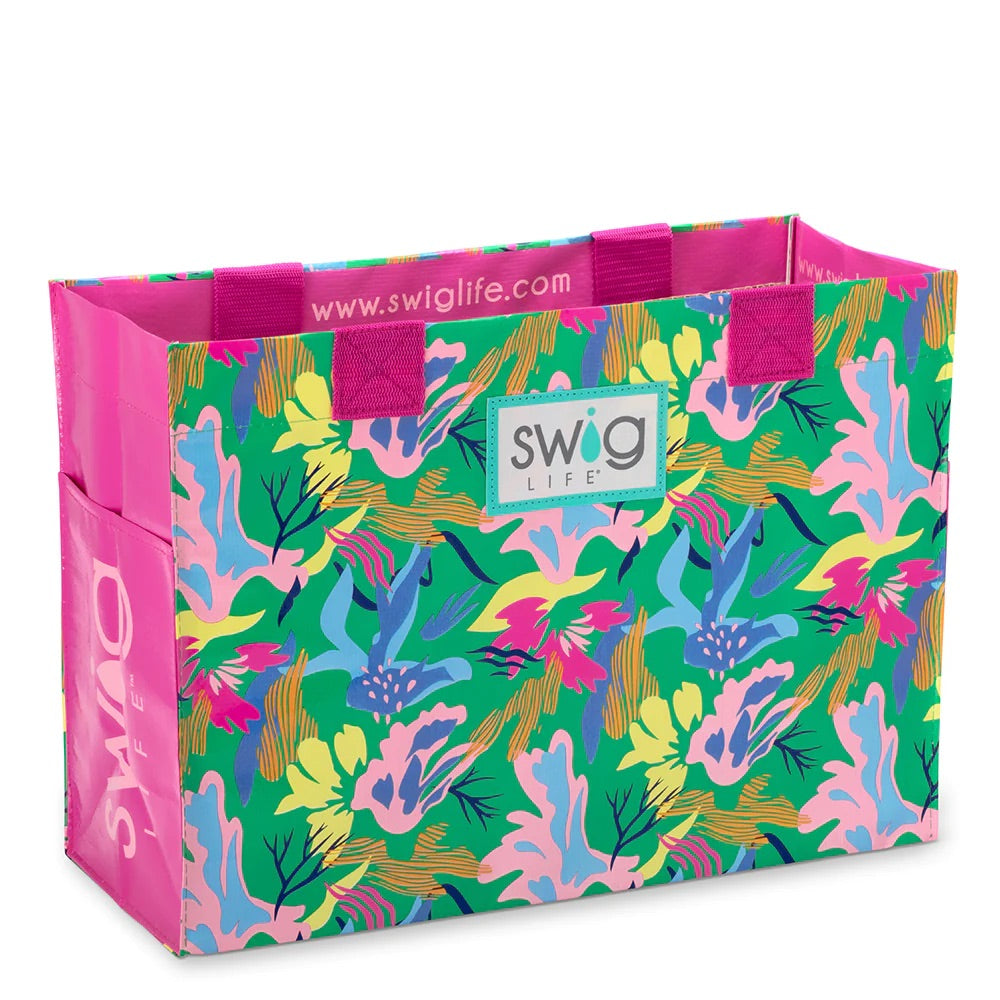 SWIG - Laminated Tote Bag, Paradise - Monogram Market