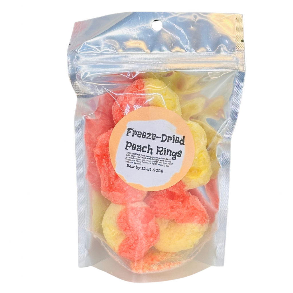 Freeze Dried Candy - Peach Rings - Monogram Market