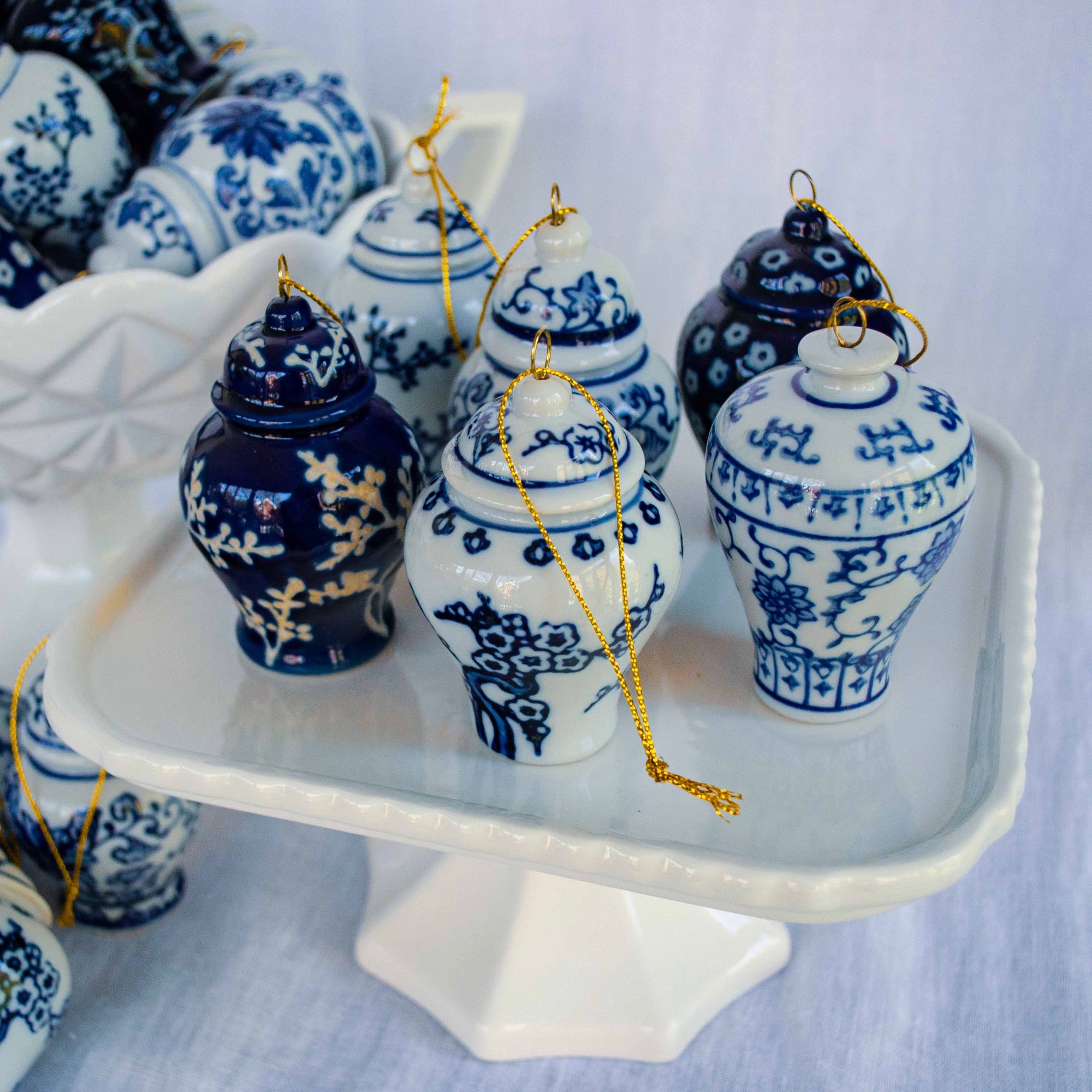 Chinoiserie Ginger Jar Ornament - Thumbnail 2