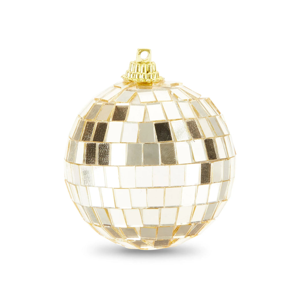 Disco Ball Ornament - Gold, 3" - Monogram Market