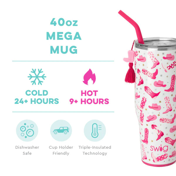 SWIG - 40oz Mega Mug, Let’s Go Girls - Monogram Market