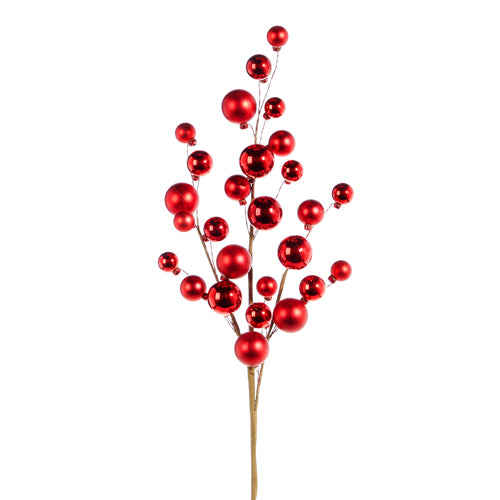 RAZ - Red Ball Christmas Spray, 31" - Monogram Market
