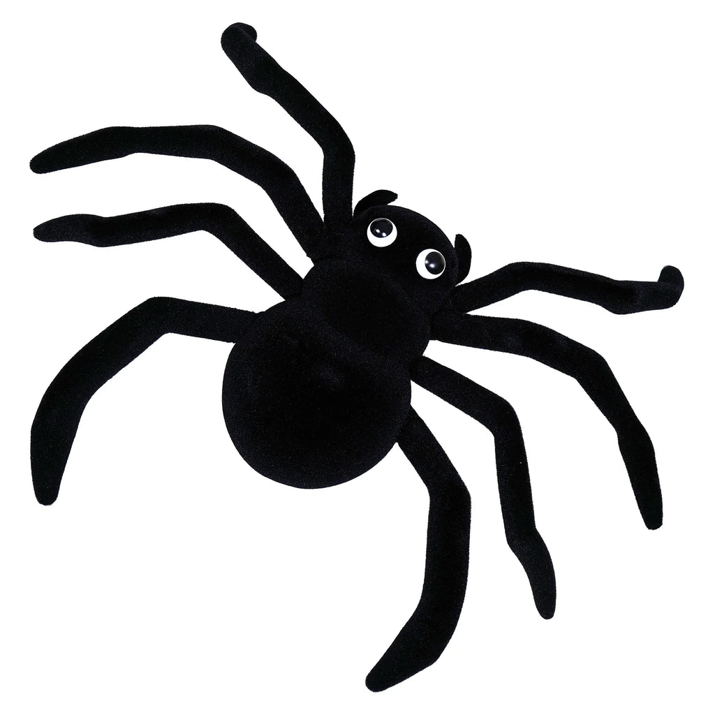 One Hundred 80 Degrees - Giant Flocked Black Spider, 39" - Monogram Market