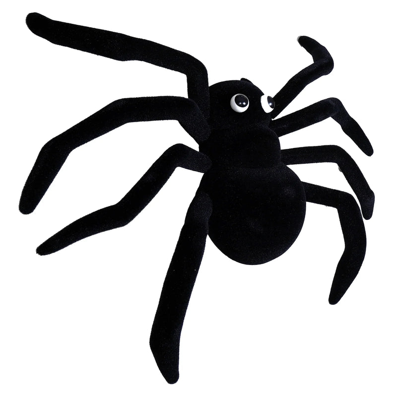 One Hundred 80 Degrees - Giant Flocked Black Spider, 39" - Monogram Market
